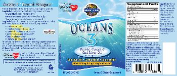 Garden Of Life Oceans 3 Beyond Omega-3 Cod Liver Oil Orange Tangerine Flavor - omega3 supplement