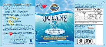 Garden Of Life Oceans 3 Beyond Omega-3 Cod Liver Oil Orange Tangerine Flavor - omega3 supplement
