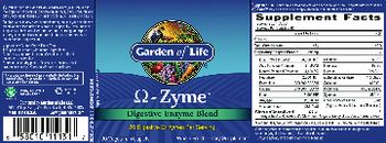 Garden Of Life Omega-Zyme Digestive Enzyme Blend - whole food supplement