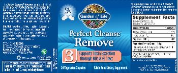 Garden Of Life Perfect Cleanse Remove 3 - whole food supplement