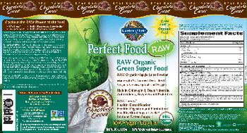 Garden Of Life Perfect Food RAW Chocolate Cacao - raw whole food supplement