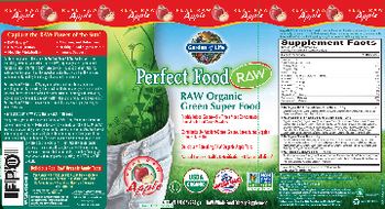 Garden Of Life Perfect Food RAW Raw Organic Green Super Food Apple - raw whole food supplement