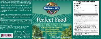 Garden Of Life Perfect Food Super Green Formula - whole food supplement
