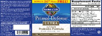 Garden Of Life Primal Defense Ultra - whole food supplement