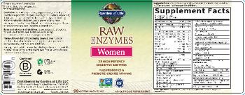 Garden Of Life RAW Enzymes Women - whole food supplement