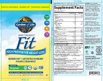 Garden Of Life Raw Organic Fit Original - whole food supplement