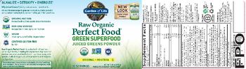 Garden Of Life Raw Organic Perfect Food Original - whole food supplement