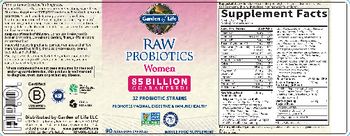 Garden Of Life Raw Probiotics Women - whole food supplement