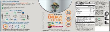 Garden Of Life Sport Organic Plant-Based Energy + Focus Blackberry Cherry Flavor - whole food supplement