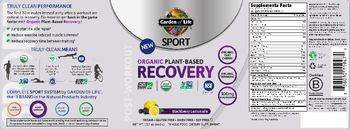 Garden Of Life Sport Organic Plant-Based Recovery Blackberry Lemonade - whole food supplement