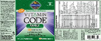 Garden Of Life Vitamin Code Family - raw food supplement