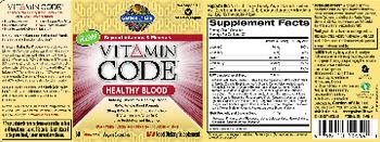 Garden Of Life Vitamin Code Healthy Blood - raw food supplement