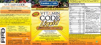 Garden Of Life Vitamin Code Liquid Multivitamin Formula Orange-Mango Flavor - whole food supplement