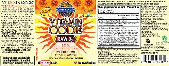 Garden Of Life Vitamin Code RAW D3 2,000 IU - raw food supplement