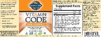 Garden Of Life Vitamin Code RAW Vitamin C - whole food supplement