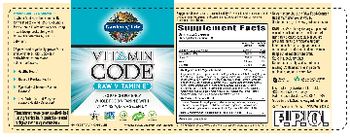 Garden Of Life Vitamin Code Raw Vitamin E - whole food supplement