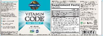 Garden Of Life Vitamin Code Vitamin Code Raw Vitamin E - supplement