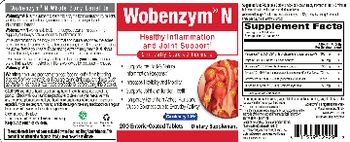 Garden Of Life Wobenzym N Healthy Inflammation And Joint Support - supplement