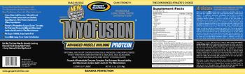 Gaspari Nutrition Gaspari's MyoFusion Banana Perfection - supplement