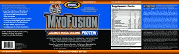 Gaspari Nutrition Gaspari's MyoFusion Chocolate Peanut Butter - supplement