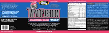 Gaspari Nutrition Gaspari's MyoFusion Strawberrires And Cream - supplement