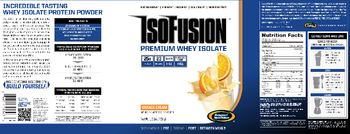 Gaspari Nutrition IsoFusion Premium Whey Isolate Orange Cream - 