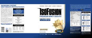 Gaspari Nutrition IsoFusion Premium Whey Isolate Vanilla Ice Cream - 