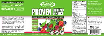 Gaspari Nutrition Proven Greens & Reds - supplement