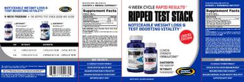 Gaspari Nutrition Ripped Test Stack Anatropin Test Booster - supplement