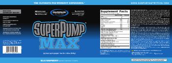 Gaspari Nutrition SuperPump MAX Blue Raspberry - supplement