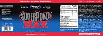 Gaspari Nutrition SuperPump MAX Fruit Punch - supplement