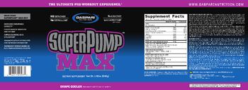Gaspari Nutrition SuperPump Max Grape Cooler - supplement