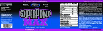 Gaspari Nutrition SuperPump MAX Grape Cooler - supplement