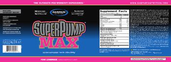 Gaspari Nutrition SuperPump Max Pink Lemonade - supplement