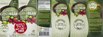 Genceutic Naturals Green Coffee Bean 400 mg Extract - supplement
