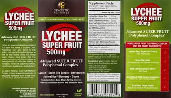 Genceutic Naturals Lychee Super Fruit 500 mg - supplement
