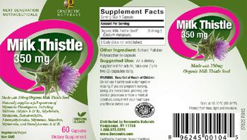 Genceutic Naturals Milk Thistle 350 mg - supplement