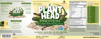 Genceutic Naturals Plant Head Protein Vanilla - supplement