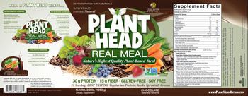 Genceutic Naturals Plant Head Real Meal Chocolate - supplement