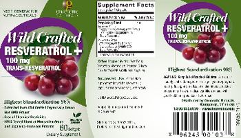 Genceutic Naturals Wild Crafted Resveratrol + 100 mg Trans-Resveratrol - supplement