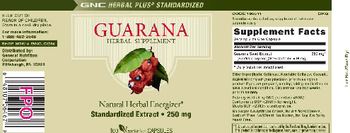 General Nutrition Corporation Guarana - herbal supplement
