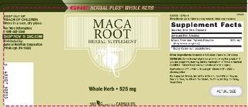 General Nutrition Corporation Maca Root - herbal supplement