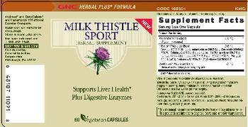 General Nutrition Corporation Milk Thistle Sport - herbal supplement