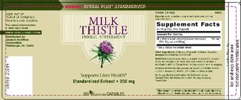 General Nutrition Corporation Milk Thistle - herbal supplement
