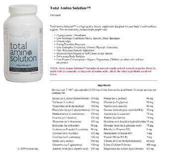 Genesa Total Amino Solution - supplement