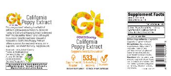 Genesis Today California Poppy Extract - supplement