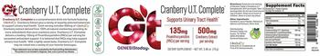 Genesis Today Cranberry U.T. Complete - supplement
