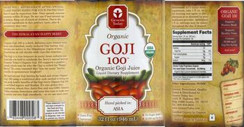 Genesis Today Organic Goji 100 - liquid supplement