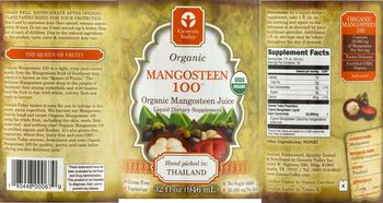 Genesis Today Organic Mangosteen 100 - liquid supplement