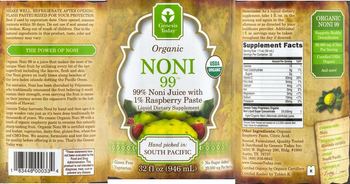 Genesis Today Organic Noni 99 - liquid supplement